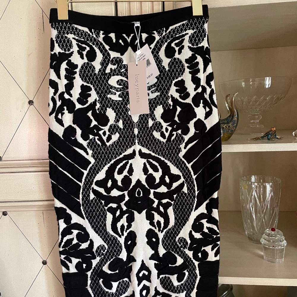 Knit Blouse and Pencil Skirt Set